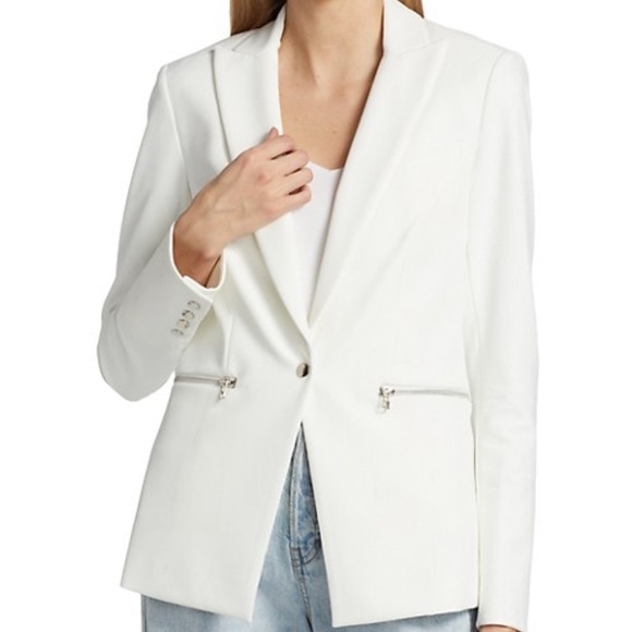 Veronica Beard White Scuba Jacket - Picture 3 of 9